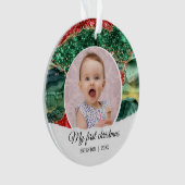 Mon premier anniversaire Noël parties scintillant (devant)