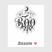 Mon premier autocollant Boo Halloween (Feuille)