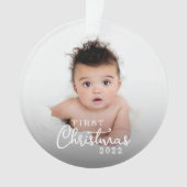 Mon premier bébé de Noël 2 photo avec année (devant)