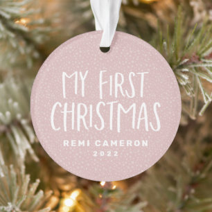 Mon premier bébé nouveau-né de Noël personnalisé r