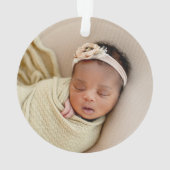 Mon premier bébé nouveau-né de Noël personnalisé r (dos)