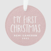 Mon premier bébé nouveau-né de Noël personnalisé r (devant)