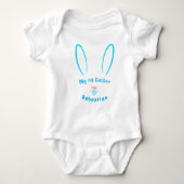 Mon premier body pour Pâques Blue Bunny bébé (Devant)