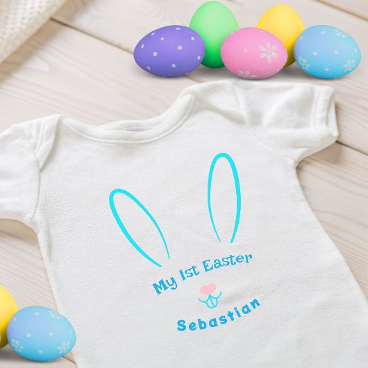 Mon premier body pour Pâques Blue Bunny bébé