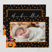 Mon premier Carte photo d'Halloween (Devant / Derrière)