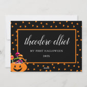 Mon premier Carte photo d'Halloween (Dos)
