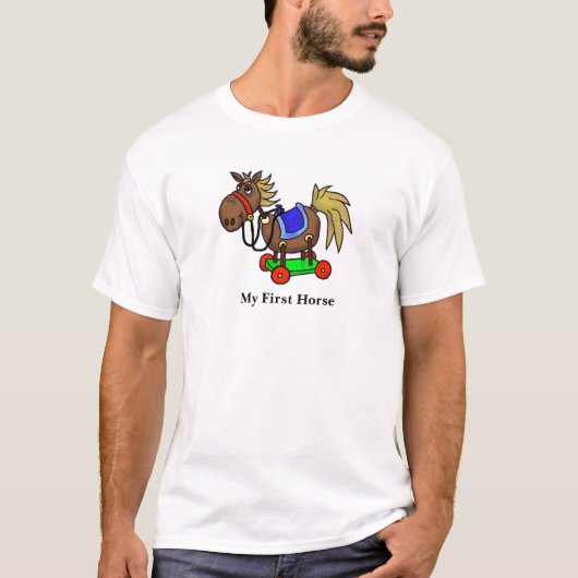 Mon Premier Cheval Drôle T-shirt Customisez-Le! (Devant)