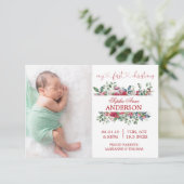 Mon premier Faire-part de naissance photo Noël (Debout devant)