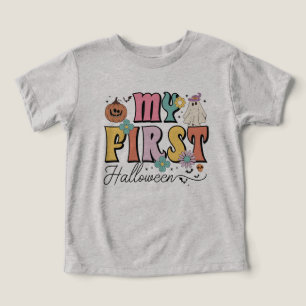 Mon premier Halloween mignon Citrouille Ghost Supe