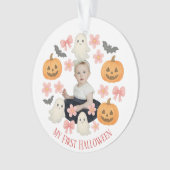 Mon premier Halloween | Mignonne Citrouille et cou (devant)