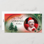 Mon premier Modèle Carte photo de Noël (Devant / Derrière)