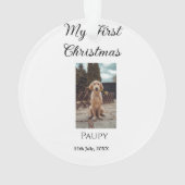 Mon premier Noël ajouter nom animal chien chat ann (dos)