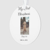 Mon premier Noël ajouter nom animal chien chat ann (devant)