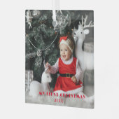 Mon premier Noël - Bébé mignon ornement photo (Avant gauche)