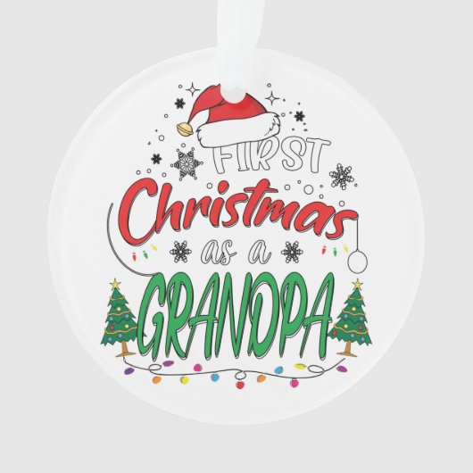 Mon Premier Noël Comme Grand-Père Drôle Nouveau Gr (devant)