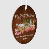 Mon premier Noël en pain d'épices en bois Train Ba (devant)