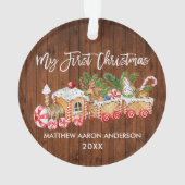 Mon premier Noël en pain d'épices en bois Train Ba (dos)