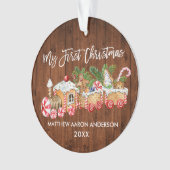 Mon premier Noël en pain d'épices en bois Train Ba (devant)