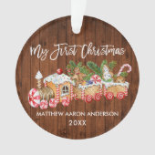 Mon premier Noël en pain d'épices en bois Train Ba (devant)