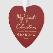 Mon premier Noël en plein coeur de grand-père (devant)