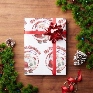 Mon premier Noël Papier cadeau de Noël Père Noël