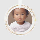 Mon premier Noël Photo Nom Parties scintillant Per (devant)