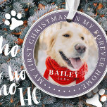 Mon premier Noël pour toujours Accueil Moderne Pho<br><div class="desc">Ce design simple et classique est composé de typographie serif et d'ajouter une photo personnalisée. "Mon premier Noël dans ma maison à jamais" encercle la photo personnalisée.</div>