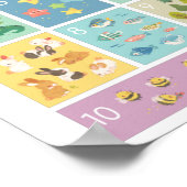 Mon premier numéro de comptage 123 Animaux Poster (Coin)