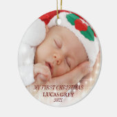 MON PREMIER ORNEMENT CÉRAMIQUE DE NOËL (Gauche)