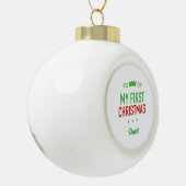 Mon Premier Ornement de Noël (Gauche)