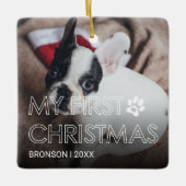 Mon premier ornement en céramique de Noël (Devant)