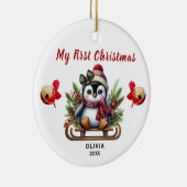 Mon premier ornement en céramique de pingouin de N (Droite)