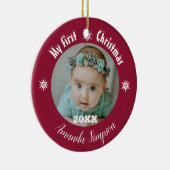 Mon premier ornement encadré de flocon de neige de (Droite)