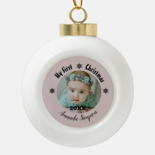 Mon premier ornement encadré de flocon de neige de