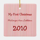 Mon premier ornement photo de Noël (Dos)
