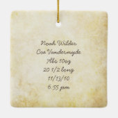 Mon premier ornement photo de Noël (Dos)