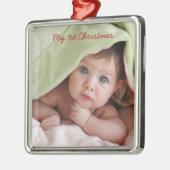 Mon premier ornement photo en métal de Noël (Gauche)