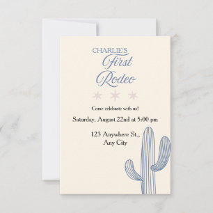 Mon Premier Rodéo Invitation pour le Premier Anniv