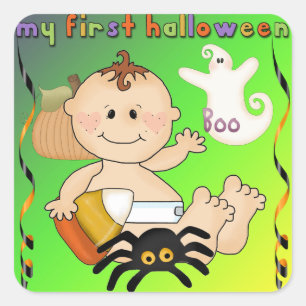 Mon premier Sticker Carré Halloween