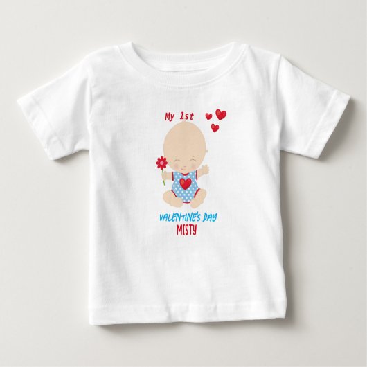 Mon premier T-shirt bébé de la Saint Valentin (Devant)