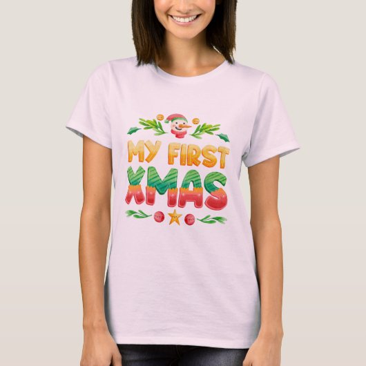 Mon premier t-shirt Noël (Devant)