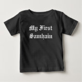 Mon premier T-shirt pour bébé Samhain Éffrayant Ha (Devant)
