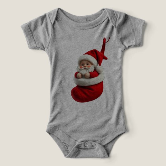 Mon premier vêtement de Noël - Baby Père Noël en s (Design Recto)