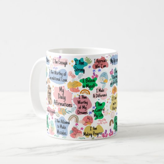 Mon quotidien Affirmations Mug (Devant gauche)