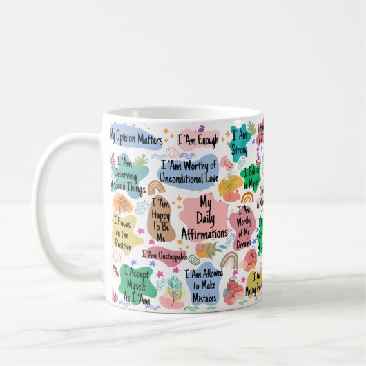 Mon quotidien Affirmations Mug (Gauche)