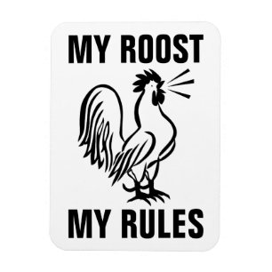 MON RACINE MES RÈGLES ROOSTER MAGNETS