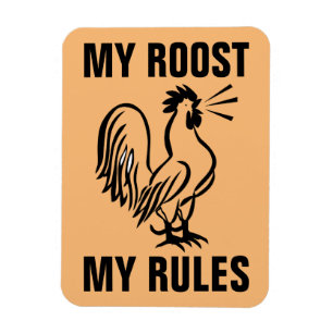 MON RACINE MES RÈGLES ROOSTER MAGNETS