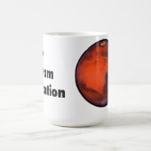 Mon rêve de vacances à Mars Mug (Centre)