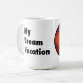 Mon rêve de vacances à Mars Mug (Devant gauche)