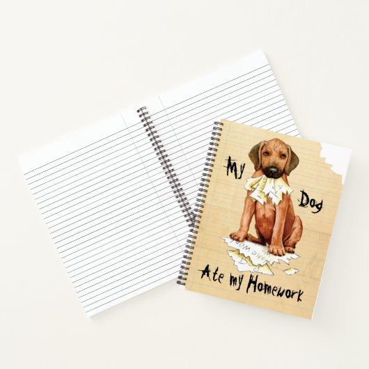 Mon Rhodesian Ridgeback A Mangé Mon Carnet De Trav (Intérieur)